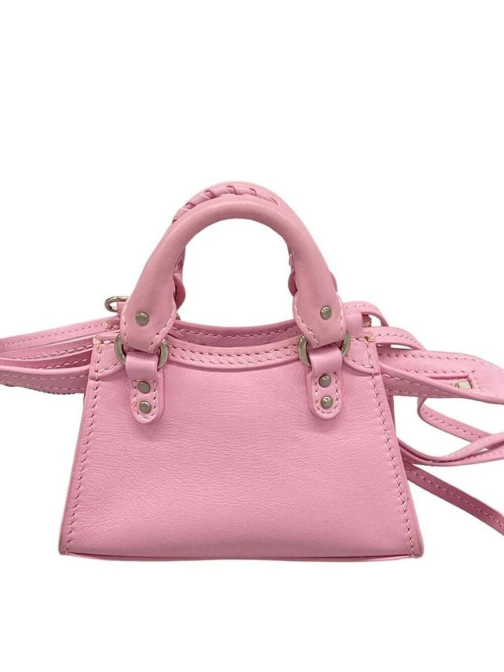 BALENCIAGA neoclassic supernano 669537 Pink Leather Handbag - Picture 3 of 15